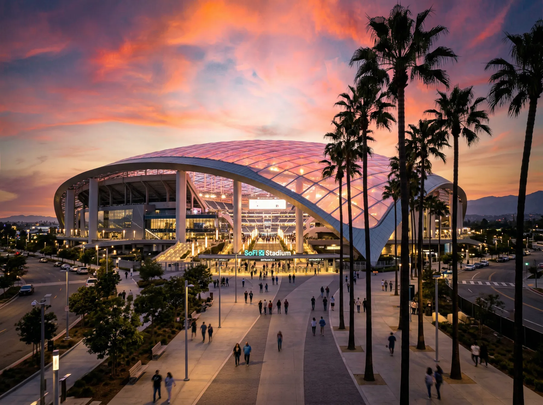 SoFi Stadium in Inglewood, California, venue for New Zealand's opening 2026 World Cup match
